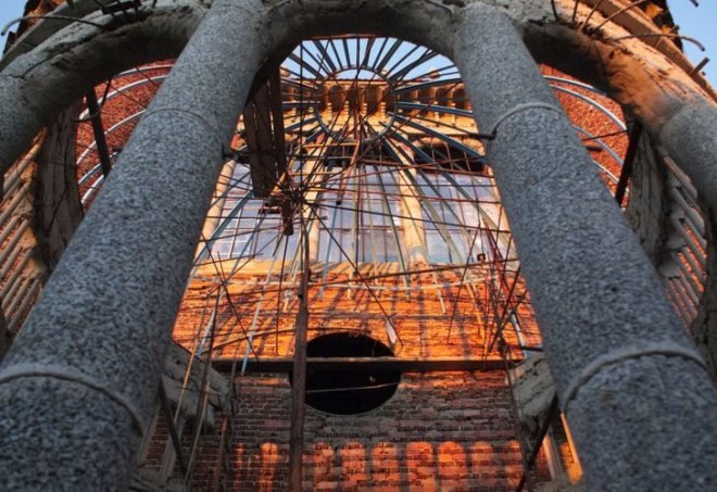 Don Justo, eco church, faith based green, green cathedral, green church, green house of worship, Justo Martinez, Lady of The Pillar Cathedral, recycled building materials, reused brick, salvaged building, salvaged building materials, Spanish Cathedral