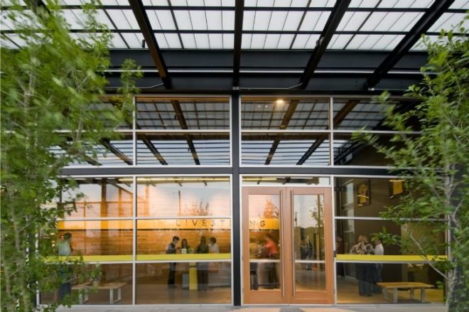 lance armstrong foundation, lake flato architects, austin, texas, green renovation, eco office, sustainable architecture