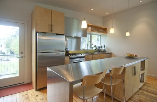 Live-Work Studio, Intexure, Houston, butterfly roof, eco home, eco office, green building