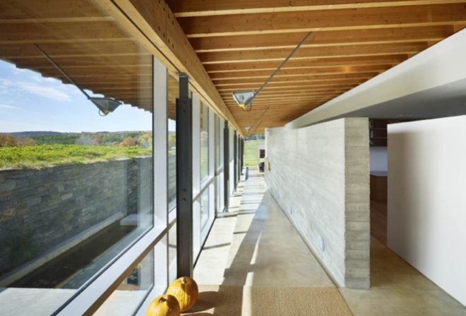 eco building, Canadian green building, green roof, green roof house, canada green roof, light scoop, galvalume siding, groundsource heat pump, geo thermal,natural daylighting, eco roof, green home, low profile home, Ian MacDonald, Meadow ho