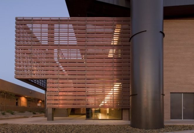 Paradise Valley Community College, Life Science Building, marlene imirzian and associates, phoenix, big roof, desert architecture, sustainable architecture
