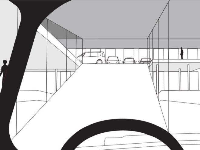 Plug-In Parking, popular architecture, fargo, green roof, parking garage, passive house standards