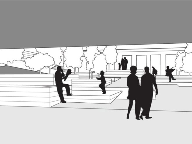 Plug-In Parking, popular architecture, fargo, green roof, parking garage, passive house standards