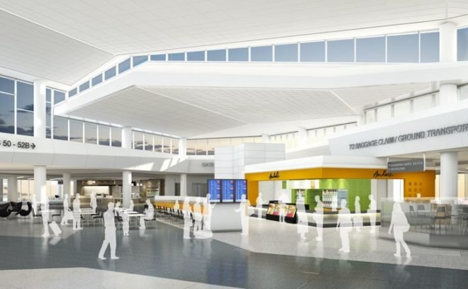 sfo t2, san francisco airport, green renovation, gensler, turner construction, eco airport