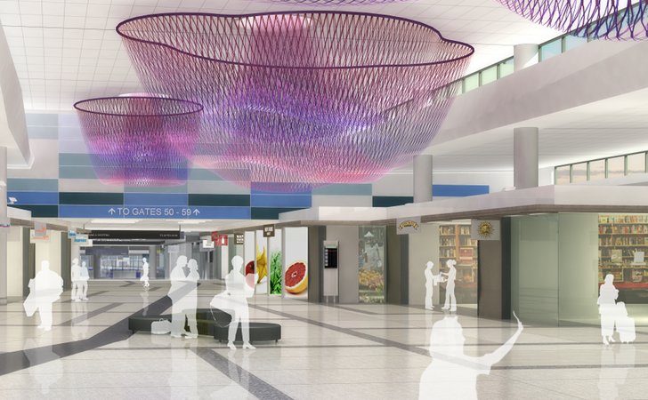 sfo t2, san francisco airport, green renovation, gensler, turner construction, eco airport
