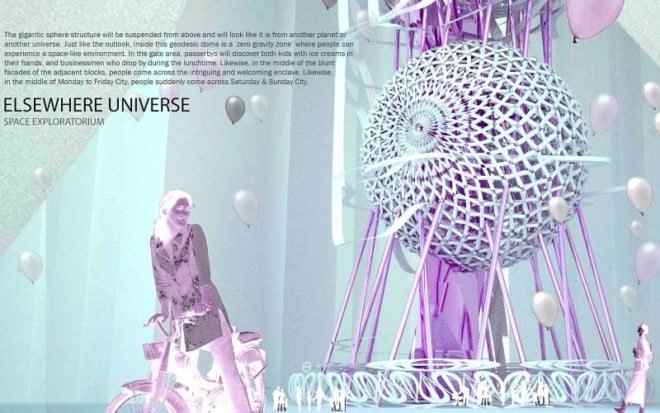 skyscraper theme park, vertical theme park, urban design, ju-hyun kim, green design, sustainable design