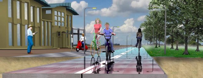 netherlands, electricity generating road, solar roads, solaroad, solaRoad, solar cycle path, solar cycles,