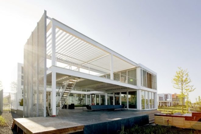 steel study house II, prefab, prefab house, archieplontwerpers, holland, solar passive design, eco home
