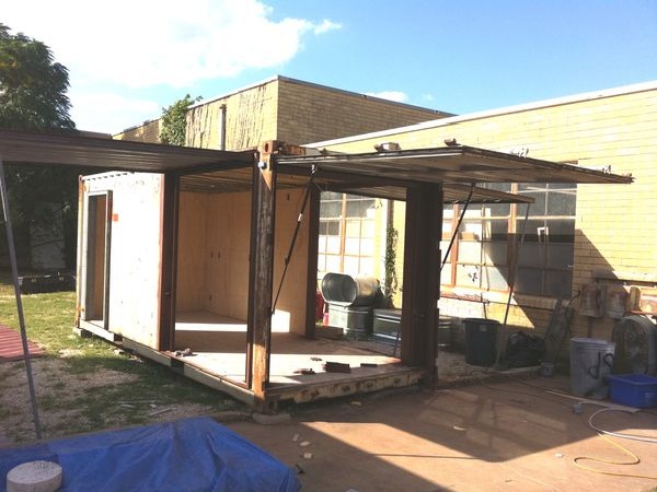 sushibox, austin, container conversion, shipping container restaurant, cargotecture, designSTUDIOmodern