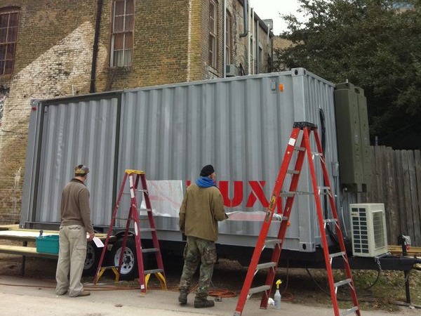 sushibox, austin, container conversion, shipping container restaurant, cargotecture, designSTUDIOmodern