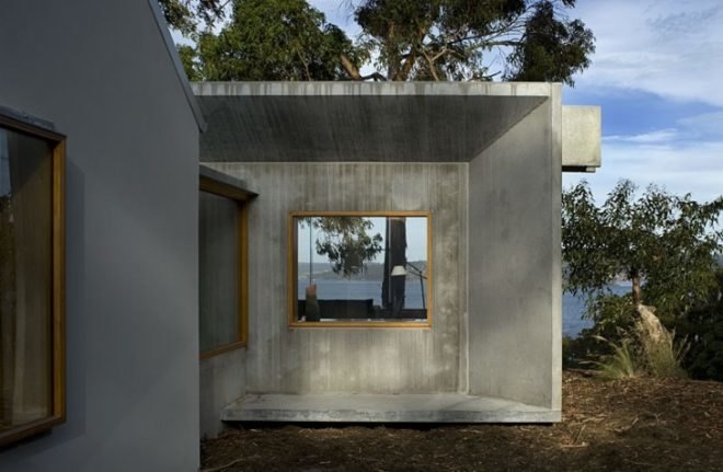 trial bay house, tasmania, james jones, hbv architects, green renovation, rainwater collection, solar power