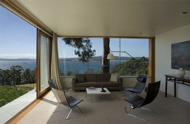 trial bay house, tasmania, james jones, hbv architects, green renovation, rainwater collection, solar power
