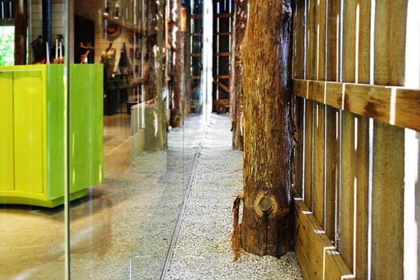 Yew Dell Gardens Visitor Center, green renovation, historic renvoation, tobacco barn, de leon & primer architecture workshop