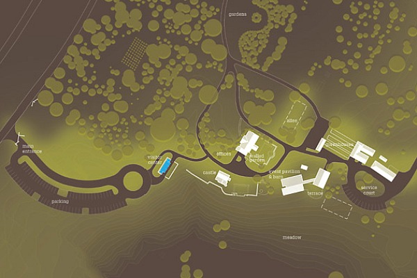 Yew Dell Gardens Visitor Center, green renovation, historic renvoation, tobacco barn, de leon & primer architecture workshop