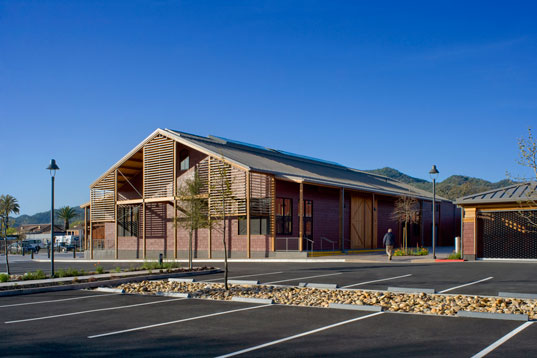 City of Yountville, Inhabitat, Yountville Town Center, Green Building, Sustainable Building, LEED, LEED Platinum, Siegal and Strain, Green Architecture, Sustainable Architecture, Sustainable Design, Green Design, City Buildings, Municipality Buildings