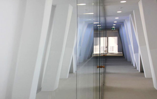 Actelion Business Center, green building, eco building, eco architecture, green architecture, green design, herzog & de meuron, h & d, sustainable architecture, green roof, solar shading, carbon neutral, solar power