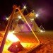 portable party venue, chillout colony, Y-bio, stellated octahedron, Sierpinski triangle, extended octahedron, stellated octahedron