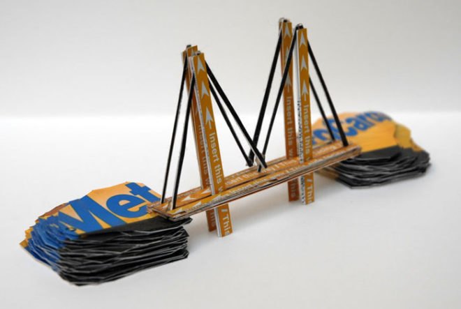 ny artist thomas mckean, metrocard art, thomas mckean metrocard art, recycled art, green design