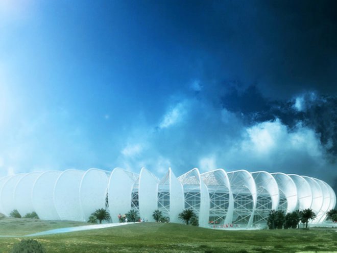 Grand Stade de Casablanca, soccer stadium, football statdium, morocco, green design, sustainable architecture