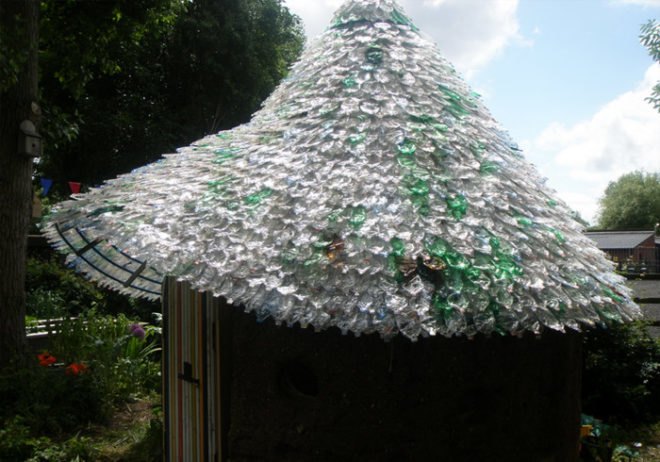 fizzy bottle roof project, roof made of bottles, plastic bottles, bottle roof, deen city farms, green design, eco design, sustainable design, green building, recycled bottle architecture, eco architecture, green architecture