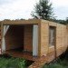 Russian festival, floating Finnish sauna, Festival of Landscape Objects, Sauna, tree on roof, floating house, floating houses, green sauna, Rintala Eggertsson Architects