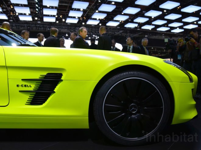 Mercedes-Benz EV, 2011 Detroit Auto Show, detroit auto show, SLS AMG E-Cell, mercedes benz electric vehicle, mercedes benz SLS AMG E-Cell, electric motors, electric sports car, mercedes benz electric sports car