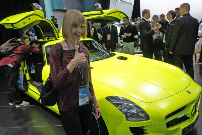 Mercedes-Benz EV, 2011 Detroit Auto Show, detroit auto show, SLS AMG E-Cell, mercedes benz electric vehicle, mercedes benz SLS AMG E-Cell, electric motors, electric sports car, mercedes benz electric sports car