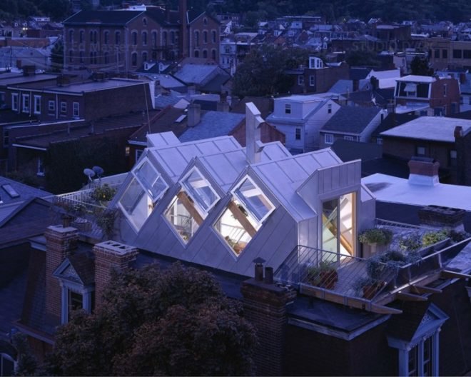 Studio d’ARC, Pittsburg green building, pittsburg green house, biophillic garden, urban green house, rooftop greenhouse, passive solar heating,heat urban snorkel, erv, Energy Recovery Ventilator