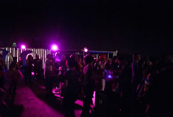 shipping container, shipping container architecture, prefab architecture, green architecture, eco architecture, green design, stefan beese, rebe, re be design, container, voodoo festival, Voodoo Music and Art Festival, re:be design, recycled design, eco design, container viewing deck, cargotecture