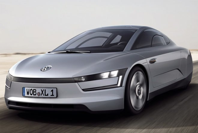 electric cars, Electric Vehicles, new 1-liter concept car, Qatar Motor Show, Volkswagen 1 liter concept, Volkswagen green concept, VW 1 liter car, VW L1, VW XL1