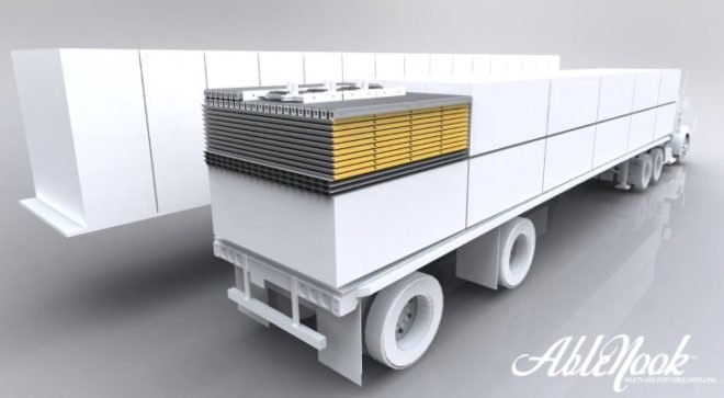Ablenook, disaster relief housing, prefab, modular housing, SIPs, flat-pack prefab