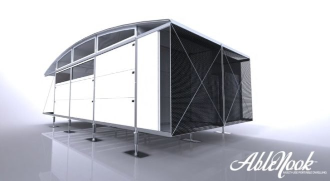 Ablenook, disaster relief housing, prefab, modular housing, SIPs, flat-pack prefab