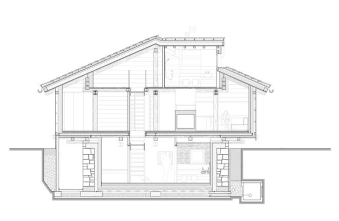 eco renovation, barn renovation, UNESCO world heritage site, EXiT architetti associati, restored barn, solar electric historic roof, green building, Italian Green building, historic green building,historic preservation,historic barn renovation,
