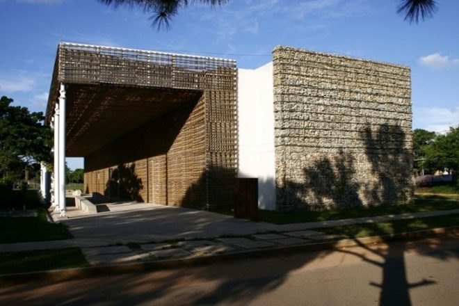 Biblioteca Pública de Villanueva, Villanueva Public Library, local materials, miguel torres arquiteco, sustainable architecture, green building, eco library