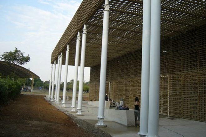 Biblioteca Pública de Villanueva, Villanueva Public Library, local materials, miguel torres arquiteco, sustainable architecture, green building, eco library