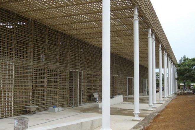 Biblioteca Pública de Villanueva, Villanueva Public Library, local materials, miguel torres arquiteco, sustainable architecture, green building, eco library