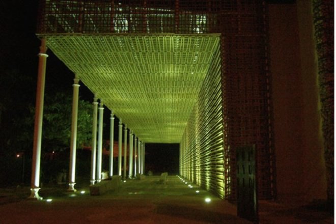 Biblioteca Pública de Villanueva, Villanueva Public Library, local materials, miguel torres arquiteco, sustainable architecture, green building, eco library