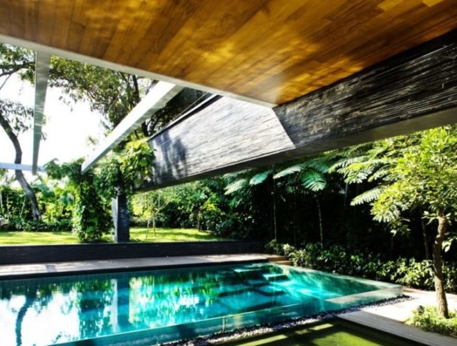 eco home, eco luxury, green courtyard, green home, green home design, green luxury home, guz architects, passive cooling, rainwater catchement, Singapore green home, solar house, solar thermal