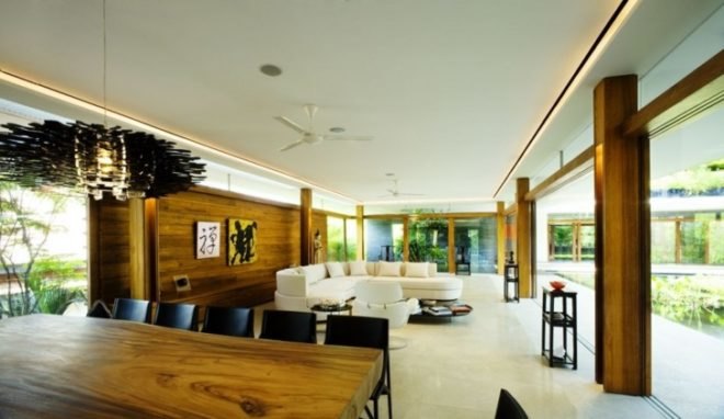 eco home, eco luxury, green courtyard, green home, green home design, green luxury home, guz architects, passive cooling, rainwater catchement, Singapore green home, solar house, solar thermal