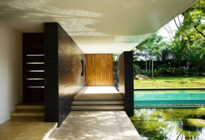 eco home, eco luxury, green courtyard, green home, green home design, green luxury home, guz architects, passive cooling, rainwater catchement, Singapore green home, solar house, solar thermal