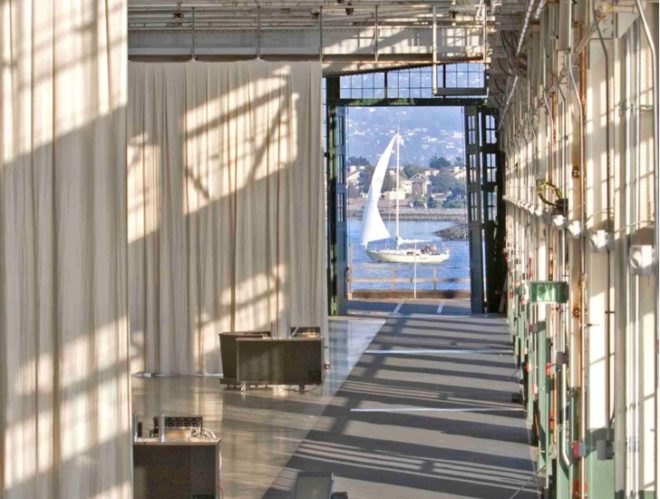 Rosie the Riveter, East Bay green building, Bay Area mixed use development, adaptive restoration, green restoration,Albert Khan Ford Factory, Ford Assembly Plant, Richmond green building, SunPower solar, Mountain Hardware Office, Vetrazzo, green building, Bay Area Green building,green historic retrofit, roof top solar array, SunPower