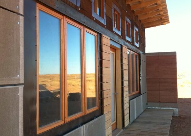 design build bluff, windcatcher house, rammed earth, off grid, university of colorado denver, navajo nation, student project
