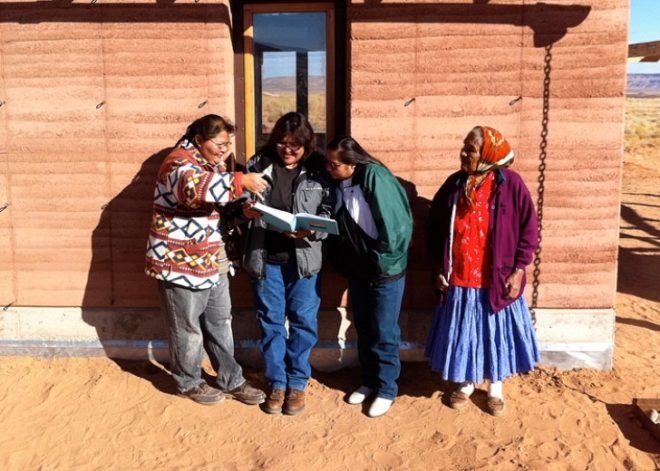 design build bluff, windcatcher house, rammed earth, off grid, university of colorado denver, navajo nation, student project