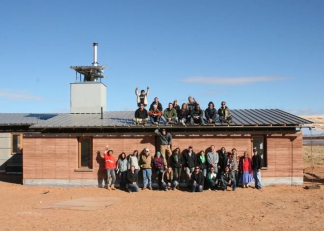 design build bluff, windcatcher house, rammed earth, off grid, university of colorado denver, navajo nation, student project
