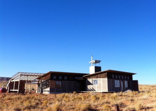 design build bluff, windcatcher house, rammed earth, off grid, university of colorado denver, navajo nation, student project