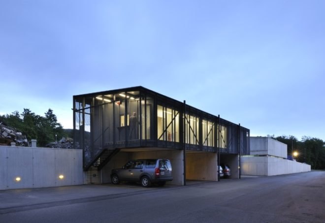 Metal Recycling Plant, concrete, metal, slovenia, recycling facility, Dekleva Gregoric Arkitekti