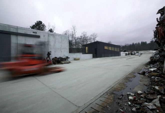 Metal Recycling Plant, concrete, metal, slovenia, recycling facility, Dekleva Gregoric Arkitekti