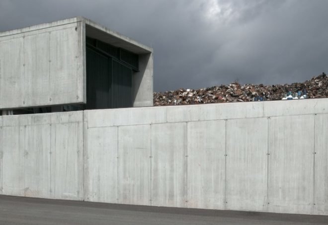 Metal Recycling Plant, concrete, metal, slovenia, recycling facility, Dekleva Gregoric Arkitekti