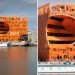 le cube orange, jakob + macfarlane, lyon, france, energy efficient building, perforated facade,