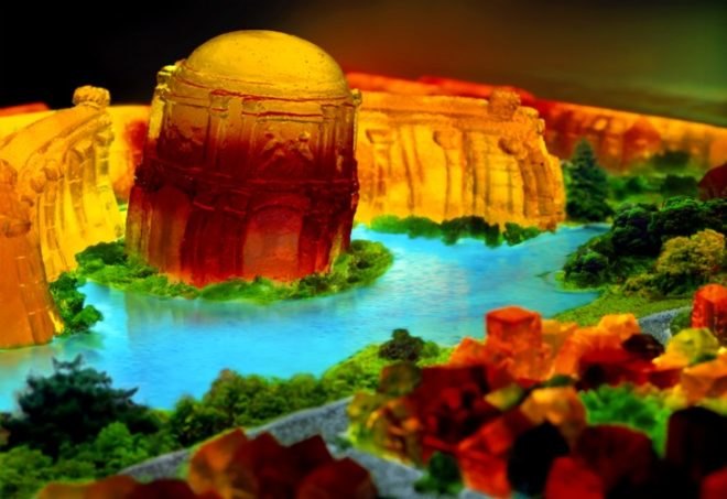 Liz Hickok, Jell-O Architecture, jello, eco art, temporary art, architecture, architectural models, sf, nyc